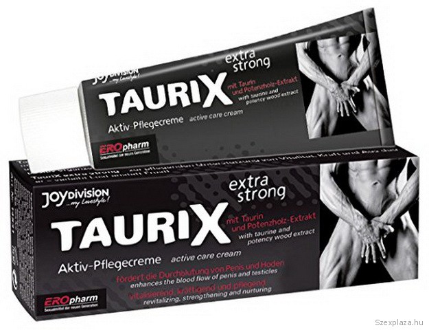 Potencianövelő krém péniszre Taurix Extra Strong