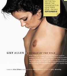 Lily Allen énekesnő félakt képek