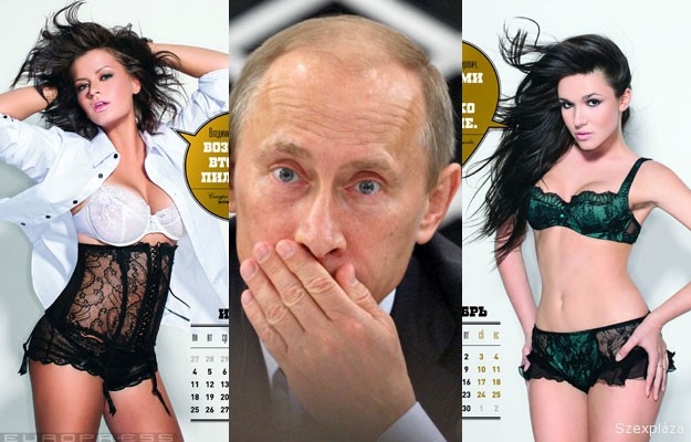 Szexi naptárt készítettek a lányok a szeretett Putyinnak