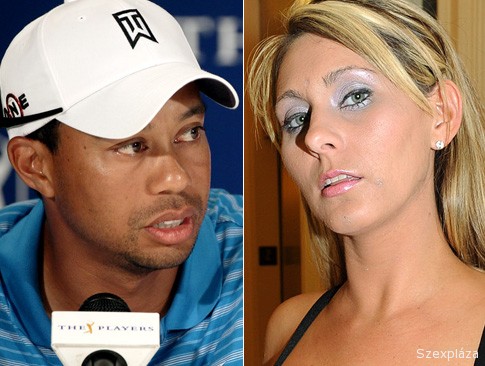 Tiger Woods pornószínésznővel dugott kamera előtt