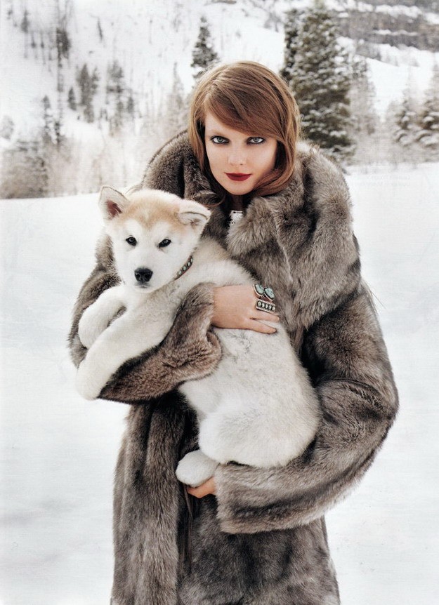 Mihalik Enkikő kutyával és lóval a tél királynője